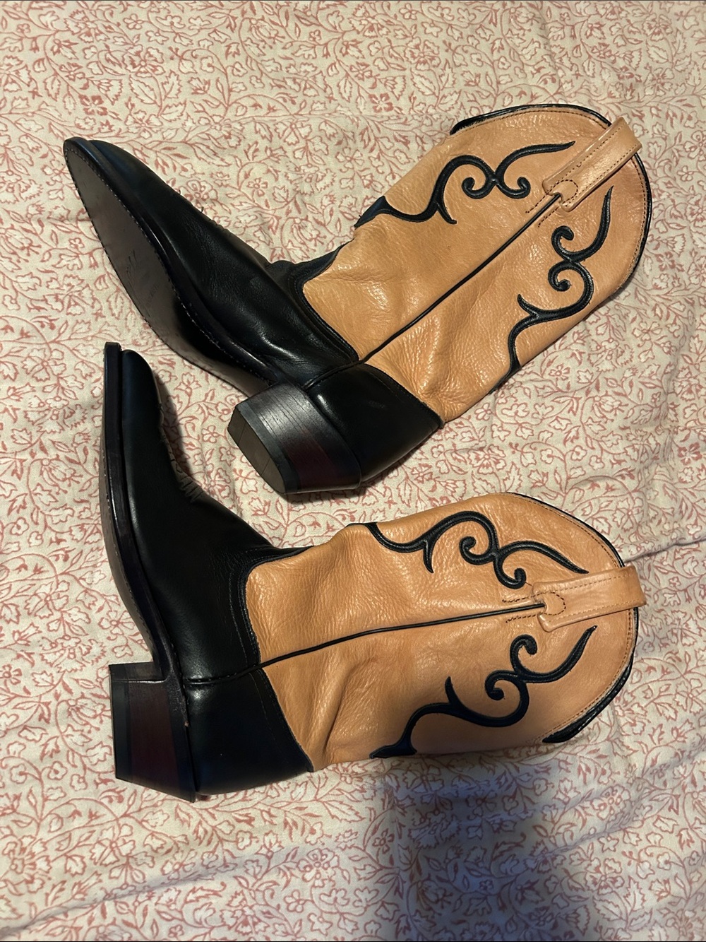 J. Chisholm Black and Tan Boots